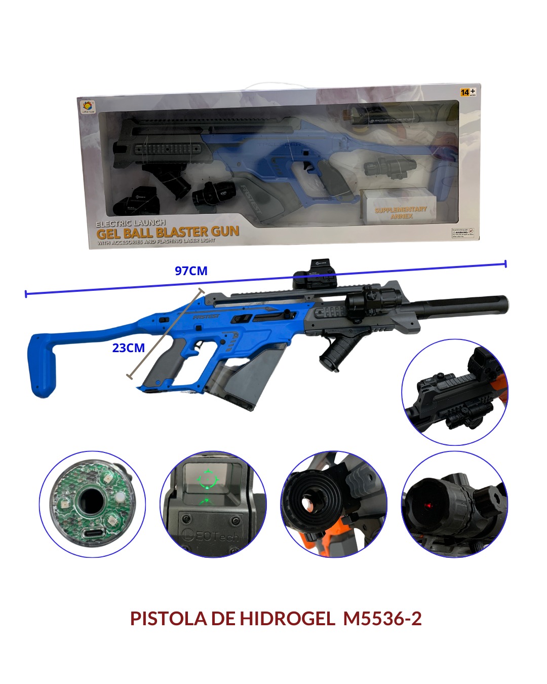 Miniatura 3 de pistola de hidrogel M5536-2